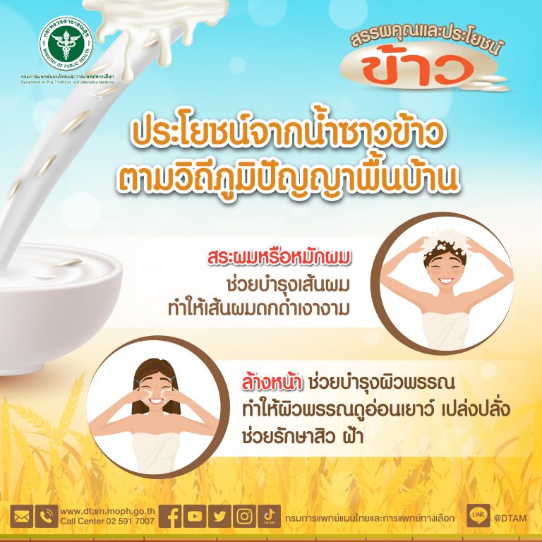 ประโยชน์จากน้ำซาวข้าว ตามวิถีภูมิปัญญาพื้นบ้าน