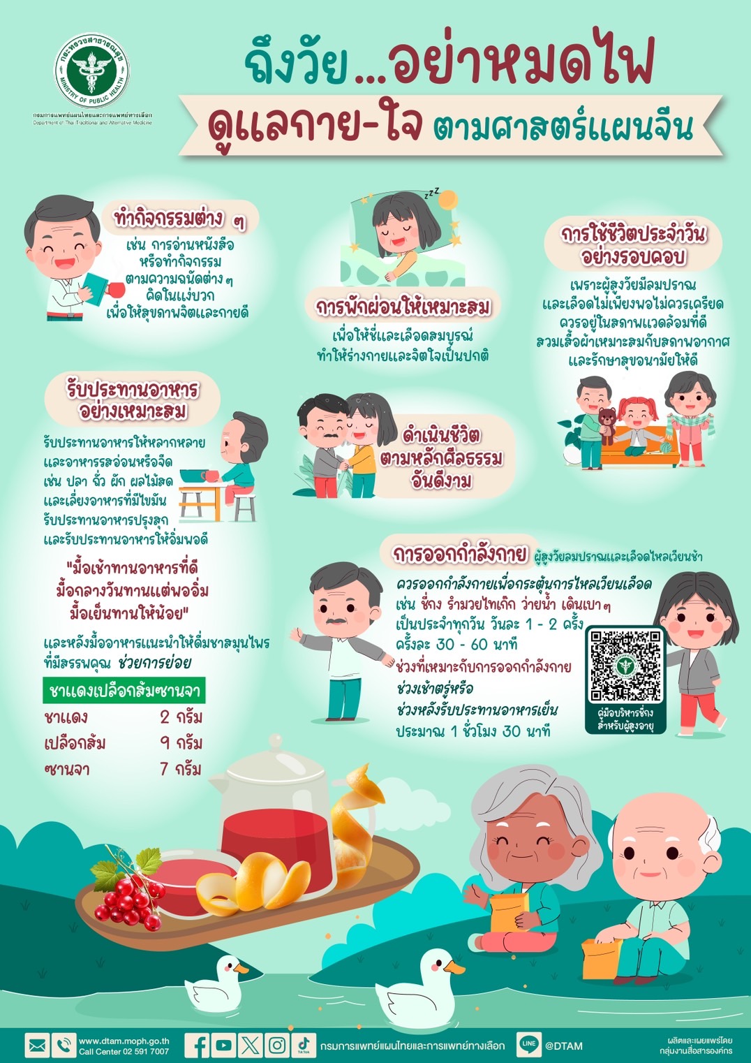 ถึงวัย…อย่าหมดไฟ ดูแลกาย-ใจ ตามศาสตร์แผนจีน