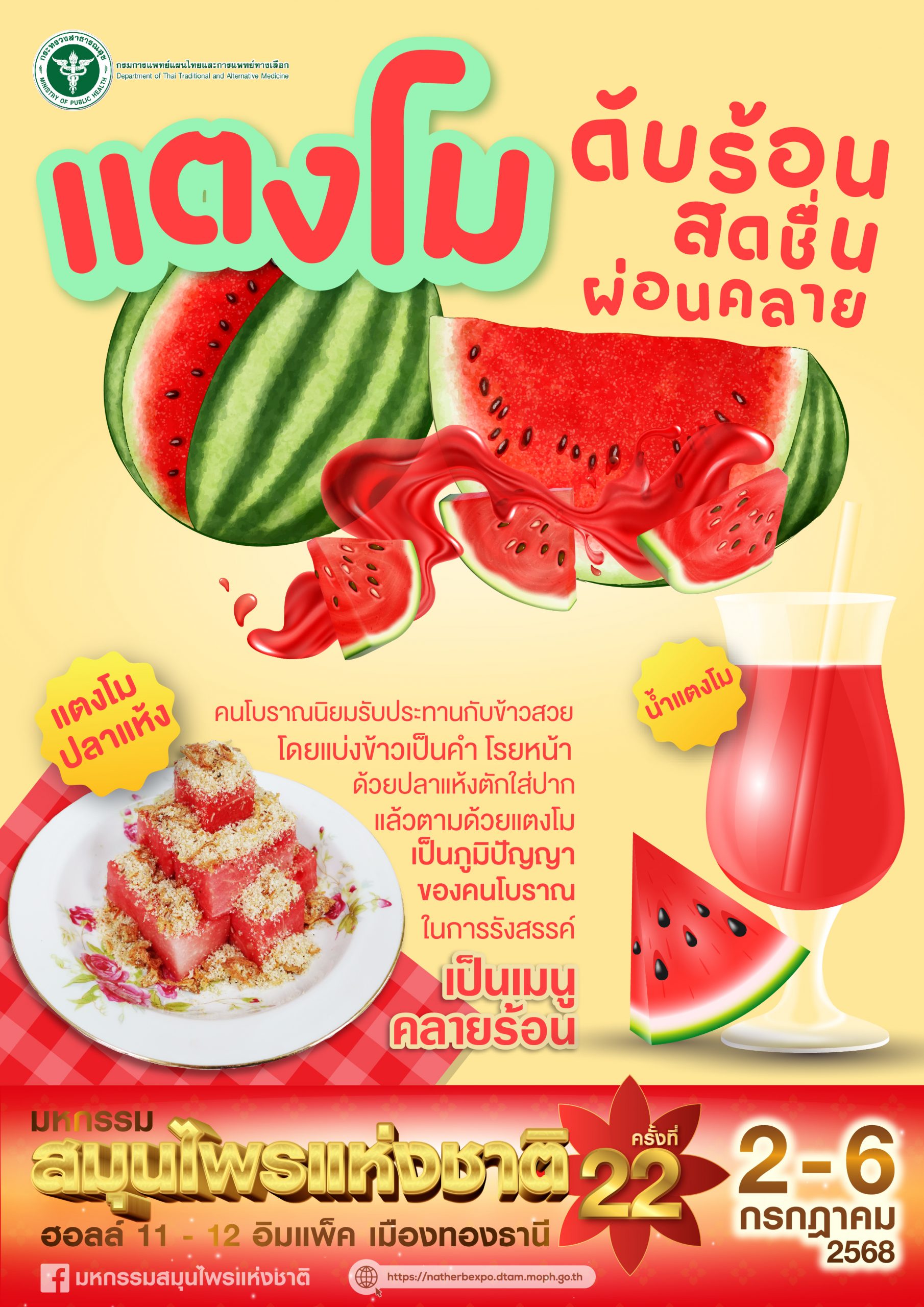 คุณประโยชน์ของ ” แตงโม “