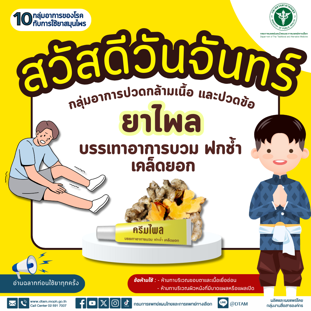 เดือนมีนาคมกับการใช้ยาสมุนไพรกับ 10 กลุ่มอาการของโรค