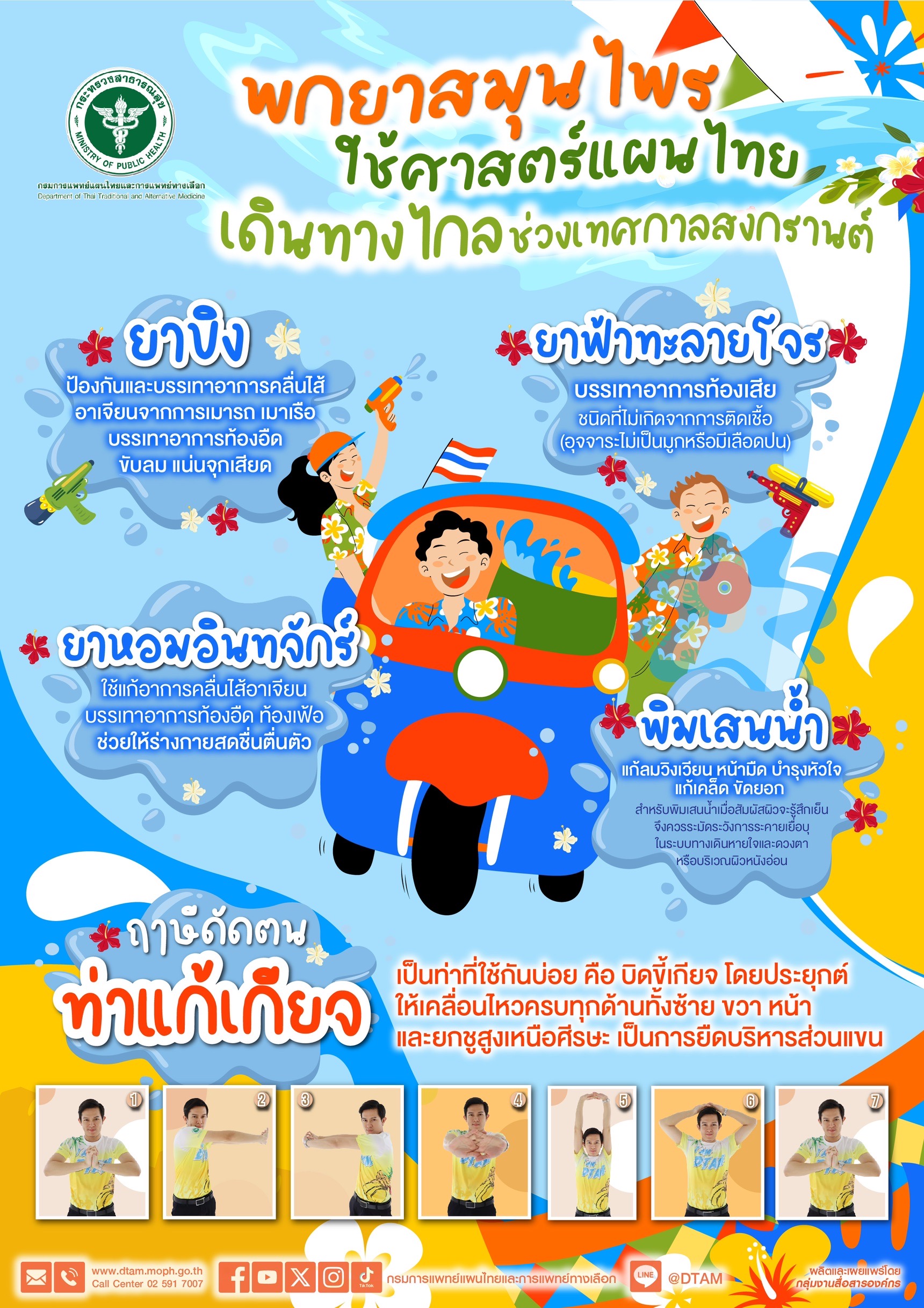 พกยาสมุนไพร ใช้ศาสตร์แผนไทย เดินทางไกลช่วงเทศกาลสงกรานต์